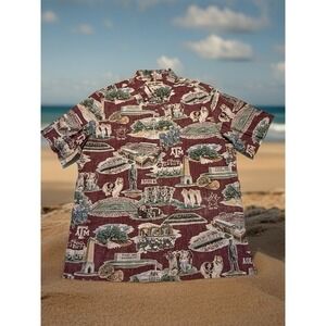Reyn Spooner Texas A&M Aggies Scenic Shirt XL NWT Hawaiian Aloha Gig Em Classic